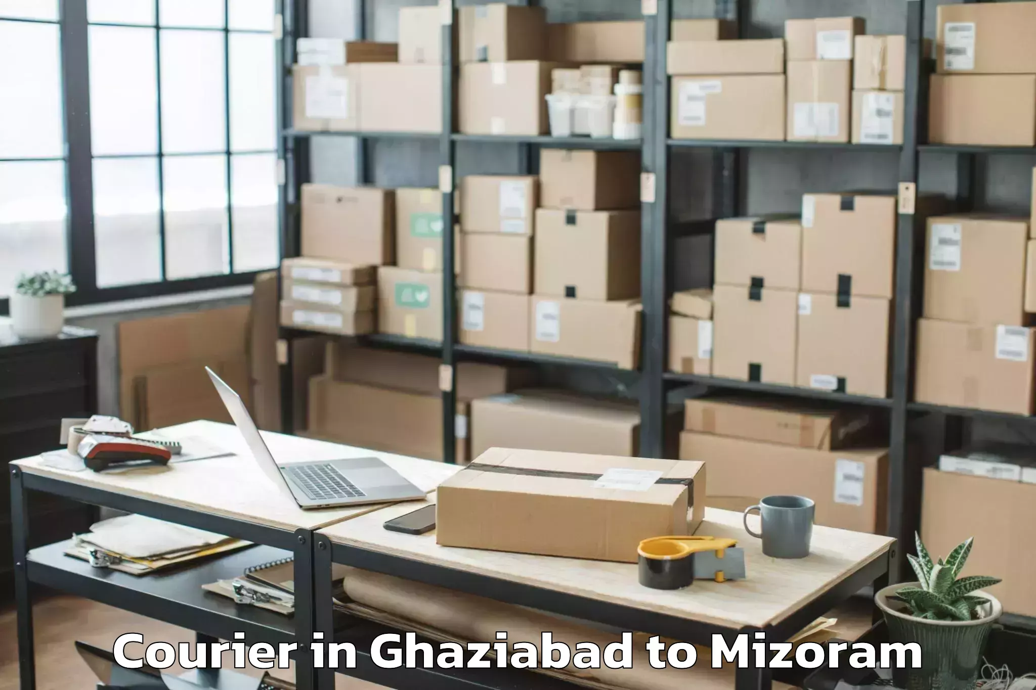 Get Ghaziabad to Sairang Courier